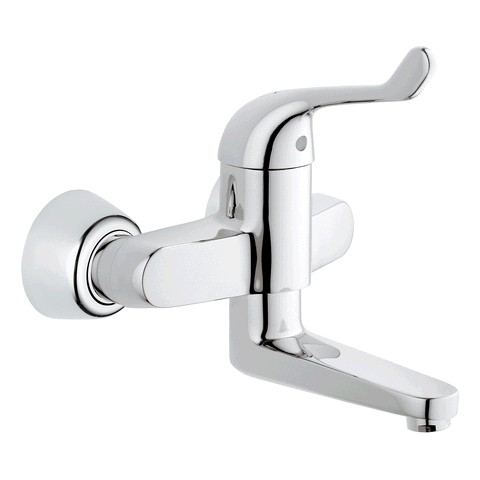 GROHE Sicherheitsmisch-WT-Batt. Euroeco Special 32792 Wandm. Ausl. 197mm chrom 32792000