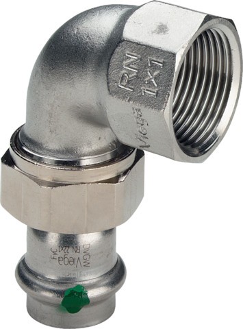 Viega Verschraubung mit SC Sanpress Inox 2355 in 18mm x Rp3/4 Edelstahl 437312
