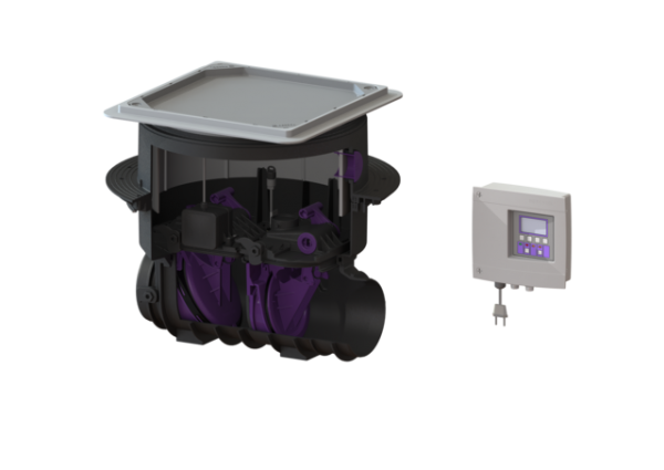 KESSEL Fäkalien Rückstauautomat Staufix o. Spitzende und Muffe, für Bodenplatte 84000X