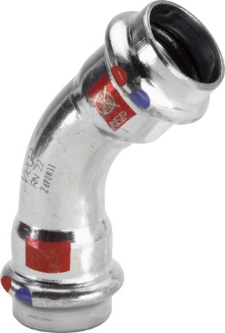Viega Bogen 45 Grad mit SC Prestabo 1126LF in LABS-frei in 54mm 716257