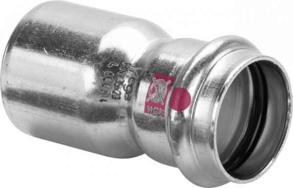 Viega Reduzierstück mit SC Prestabo 1115.1 in 22x18mm Stahl verzinkt 558512