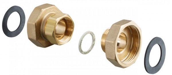 OVENTROP-Anschlussverschraubung für "Regumat-RTA", 2 x 1 1/2" IG, Set=2 Stck 1351655