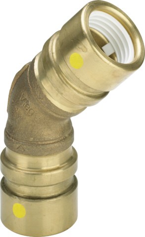 Viega Bogen 45 Grad mit SC Geopress G 9626G in 63mm Rotguss 772703