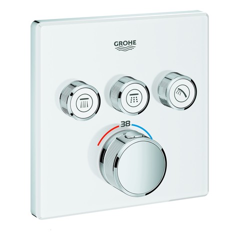 GROHE THM Grohtherm SmartControl 29157 eckig FMS 3 Absperrventile moon white 29157LS0