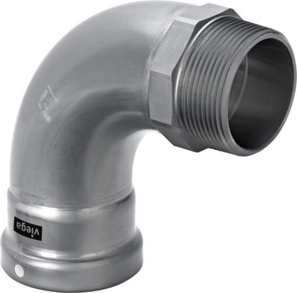 Viega Bogen 90 Grad mit SC Megapress 4214XL in 3 Zoll x R3 StahlZn-Nibesch. 792466