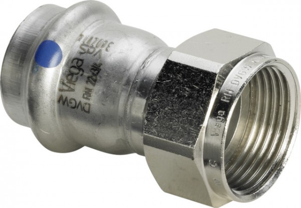 Viega Verschraubung mit SC Sanpress Inox in 2363LF in LABS-frei in 28mm x G1 1/4 666705