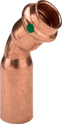 Viega Bogen 45 Grad mit SC Profipress 2426.2 in 15x12mm Kupfer 629298