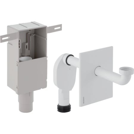 Geberit UP-ruchsverschluss für Waschbecken Abgang horizontal weiß-alpin d50-56 151.120.11.1