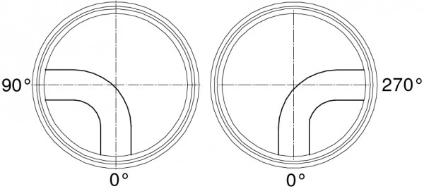 Wavin Tegra Boden Bogen90 Grad 3011351