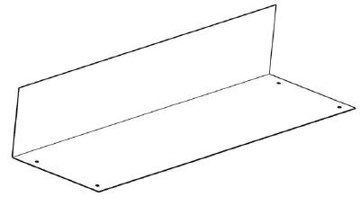 Wolf Nocke L=340mm RAL7021 schwarzgr. für Indachmontageset