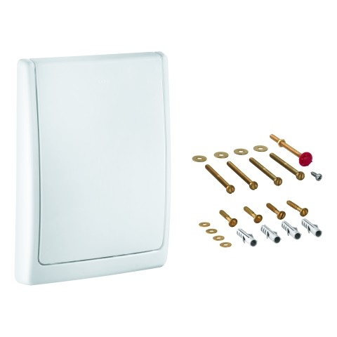 GROHE Abdeckplatte 43179 komplett für WC-Druckspüler Wandeinbau alpinweiß 43179SH0
