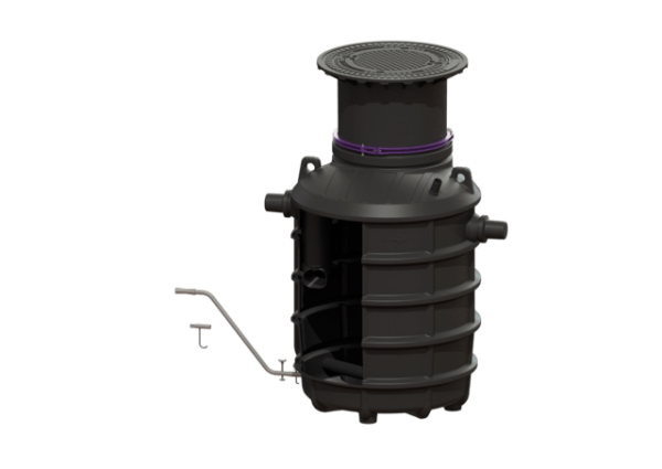 KESSEL Fettabscheider EasyClean ground NS 4, Direct, 550 950 mm, A/B, links 93004.80B DL