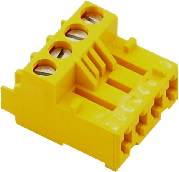Wolf Stecker f.Abgasklappe 4-polig gelb, für CGU/CGG-2K 2744607