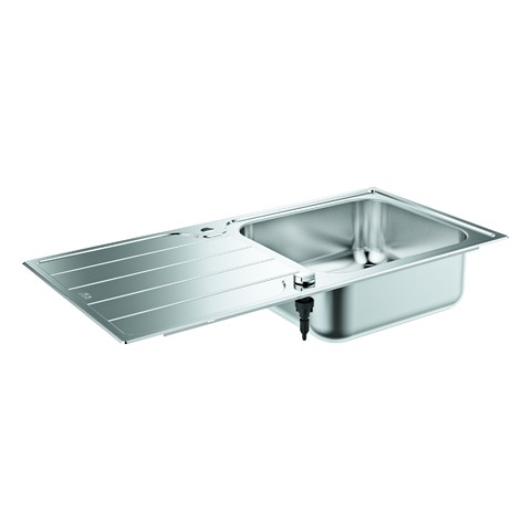 GROHE Edelstahlspüle K500 31563_1 mit 1 Becken Abtropffläche 1000x500mm 31563SD1