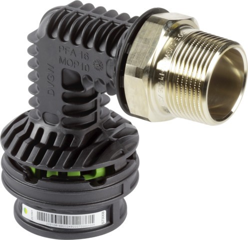 Viega Bogen 90 Grad SC Geopress K 9714 in 32mm x R1 1/2 Kunststoff 710958