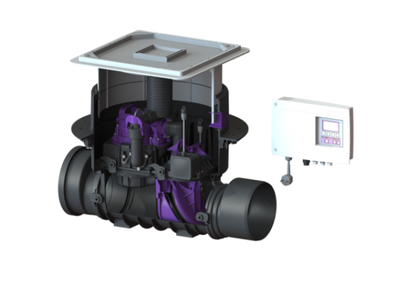 KESSEL Rückstaupumpanlage Pumpfix F DN 200, Komfort Schaltgerät, befliesbar 24200X