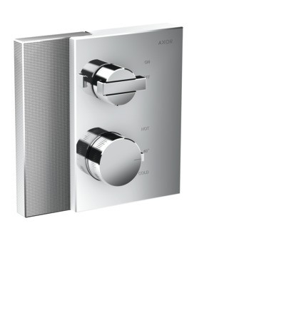 Hansgrohe Thermostat Unterputz Axor Edge F-Set Diamantschliff chr.mit Absperrv. 46751000