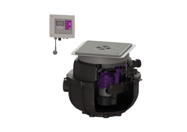 KESSEL Hebeanlage Aqualift S Compact Tronic, GTF 1200, res., Bodenpl., schw. 281250SC