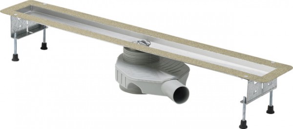 Viega Duschrinnen-Grundkörper 4980.10 in 800mm Edelstahl 655099