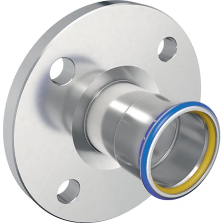 Geberit Mapress Edelstahl Flansch PN 10/16 mit Pressmuffe (Gas) d42 34207