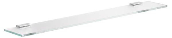 Keuco Glasabl.Edition 400 11510, Cristallin kpl., Nickel gebürstet, 700x125x8mm 11510055700