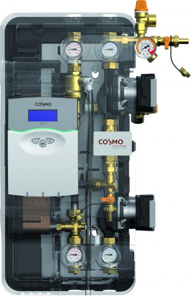 COSMO Solar-Übergabestation bis 20qm inkl. Regler Multi2 und HE-Pumpen