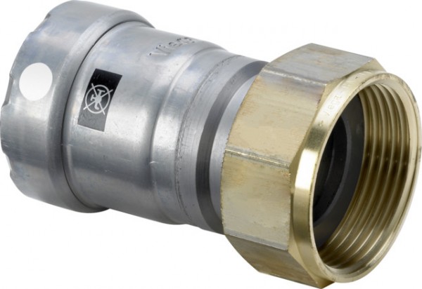 Viega Verschraubung mit SC Megapress S 4363 in 11/4ZollxG11/2Stahl Zn-Ni besch. 777708