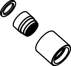 Hansgrohe Luftsprudler Axor Uno Piccolo Bidet chrom 97360000