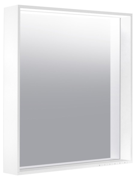 Keuco Lichtspiegel X-Line 33298, mit Spiegelheizung, trüffel, 650x700x105mm 33298142000