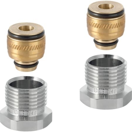 Geberit PushFit Anschlussverschraubung mit Aussengewinde d16-G1/2 Heimeier 650.515.22.1