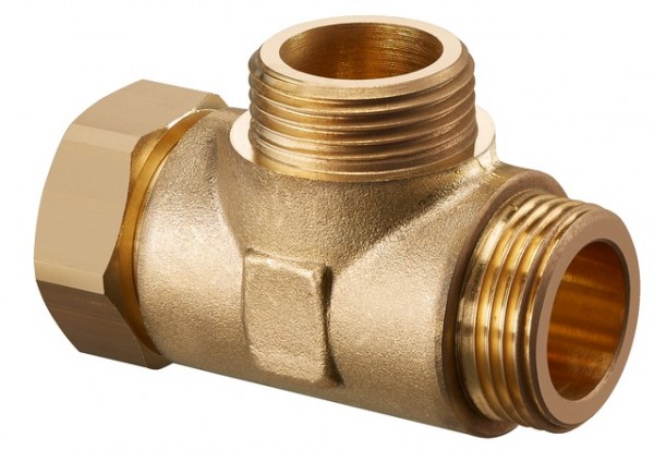 OVENTROP-T-Stück für Kesselverrohrung G1 x G1 x G1 ÜM 1359080