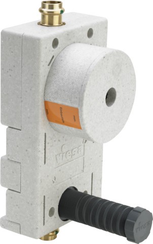 Viega Wohnungs-Wasserzähler-Einheit 2231.01 in 22mm Rotguss 624453