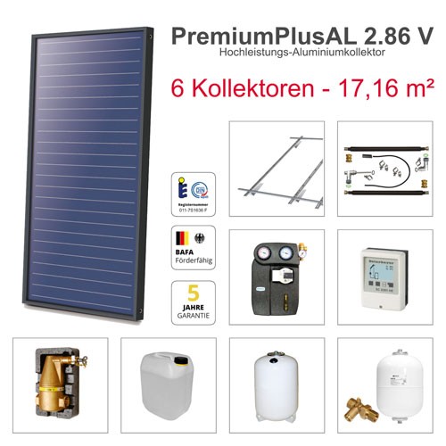 Solarbayer Plus AL Solarpaket 6 - Biber Gesamtfläche Brutto 17,16 m2 vertikal 410806100