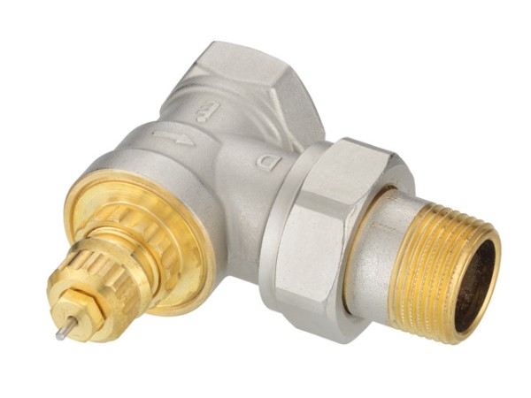 Danfoss Ventilgehäuse RA-G 20 R 3/4, Eck, matt vernickelt 013G1678