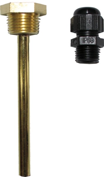 Wolf Speichertauchhülse 1/2" mit Kabelverschraubung 2425077