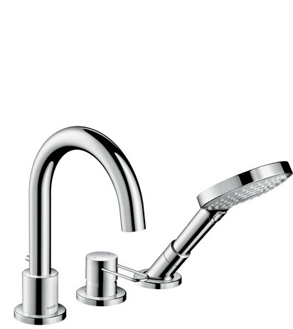 Hansgrohe 3-Loch Wannenmischer Axor Uno F-Set Bügelgriff chrom Wannenrandmontage 38436000