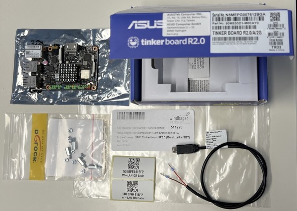 WINDHAGER SBC Tinkerboard R2.0 (Ersatzte SBC Tinkerboard R2.0 (Ersatzteil - SET) 511220