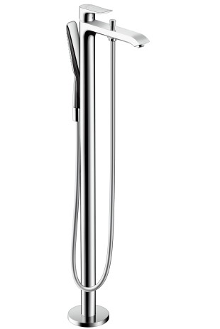 Hansgrohe Wannenmischer Metris Fertigset zur Bodenmontage chrom 31471000